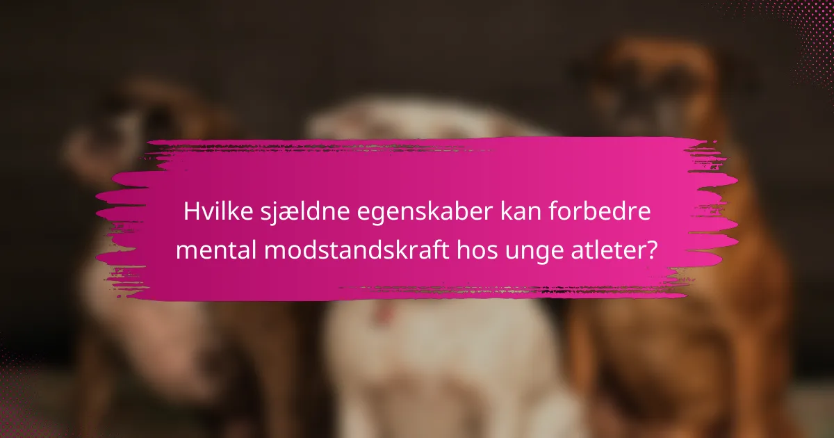 Hvilke sjældne egenskaber kan forbedre mental modstandskraft hos unge atleter?