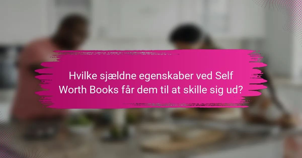 Hvilke sjældne egenskaber ved Self Worth Books får dem til at skille sig ud?